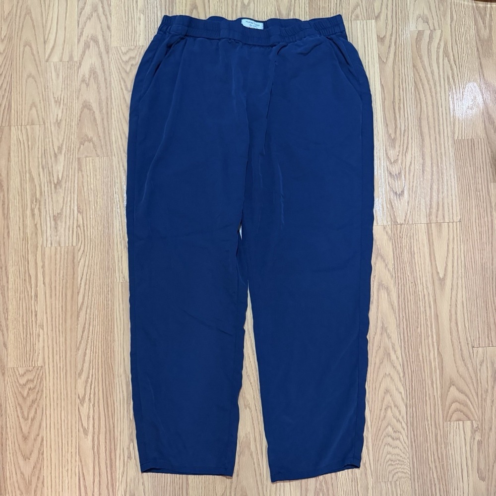 Marine Layer Pant Womens Large Navy Re-Spun Allison Lightweight Walking Jogging